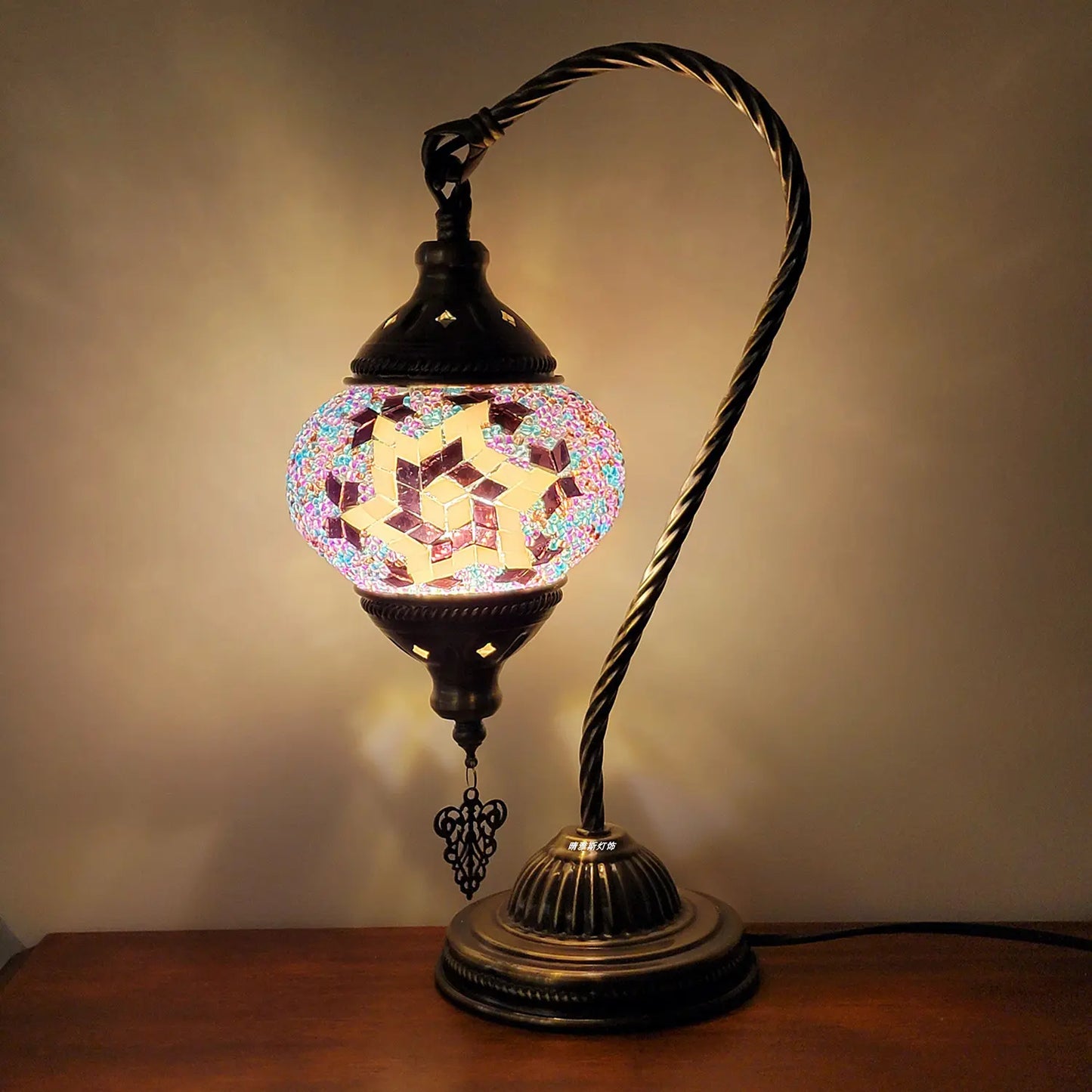 Customizable DIY Mosaic Turkish Lamp Kit for Table Decoration