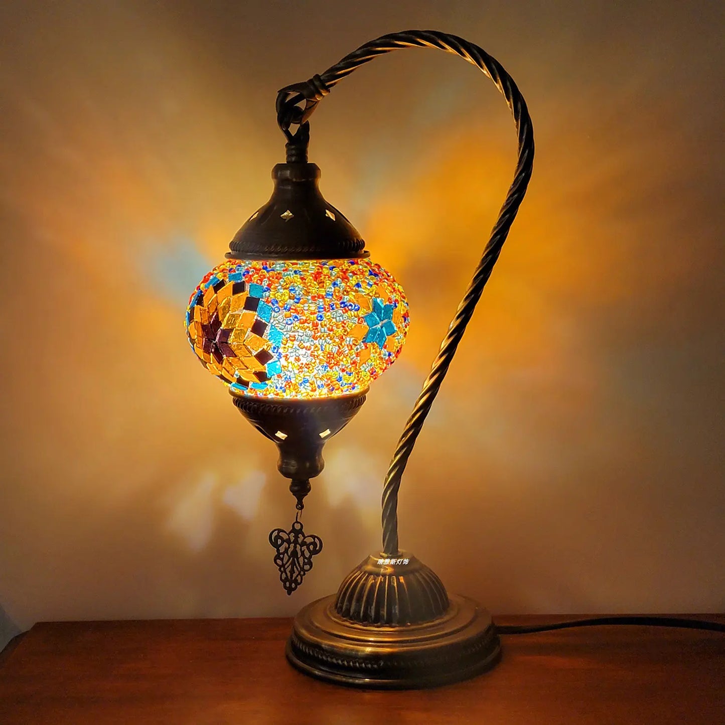 Customizable DIY Mosaic Turkish Lamp Kit for Table Decoration