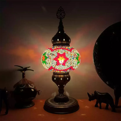 Turkish Mosaic Table Lamps – Antique Moroccan Decorative Glass