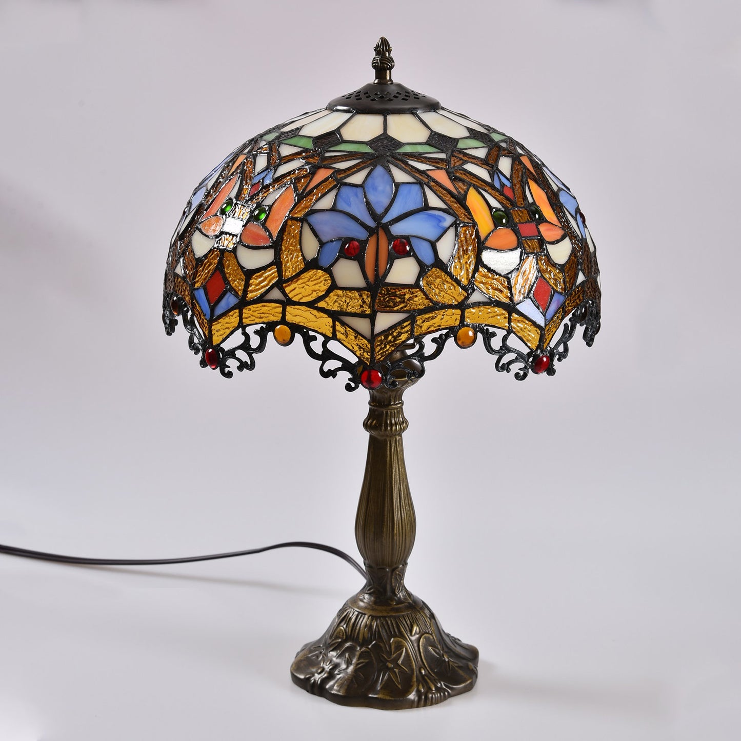 Tiffany Style Baroque Table Lamp