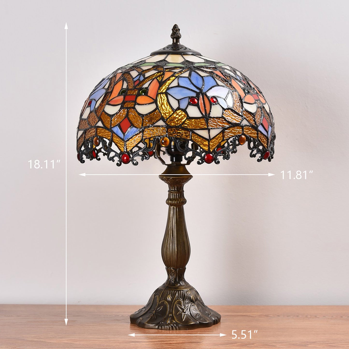 Tiffany Style Baroque Table Lamp