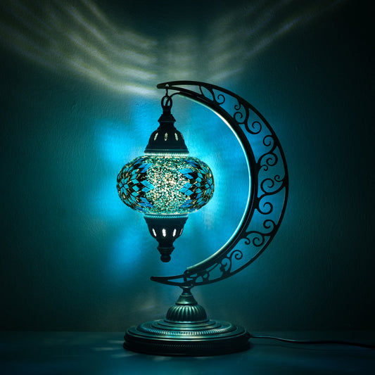 Mosaic Moon Lamp